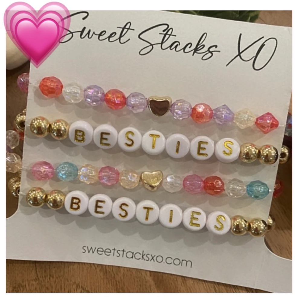 Sweet Stack of Besties Beaded Bracelets